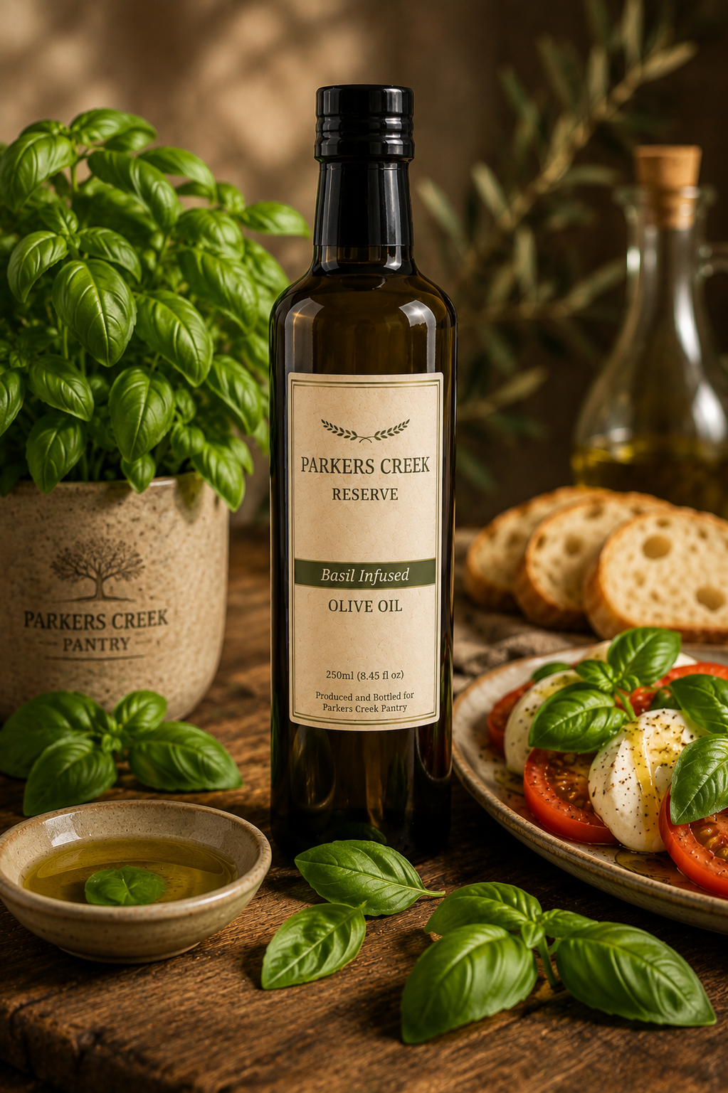 Basil Infused Olive Oil